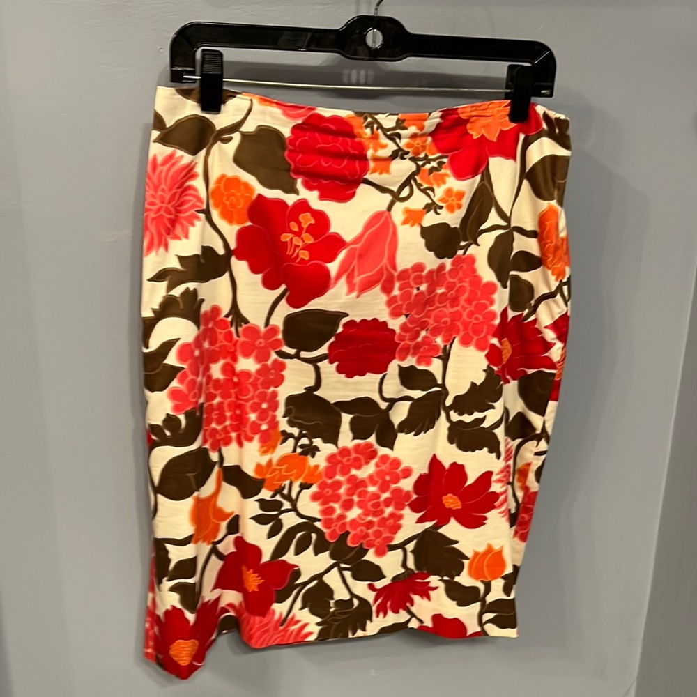 Ann Taylor A-Line floral skirt size 10